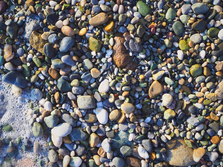 looking beauty of nature even in stones
