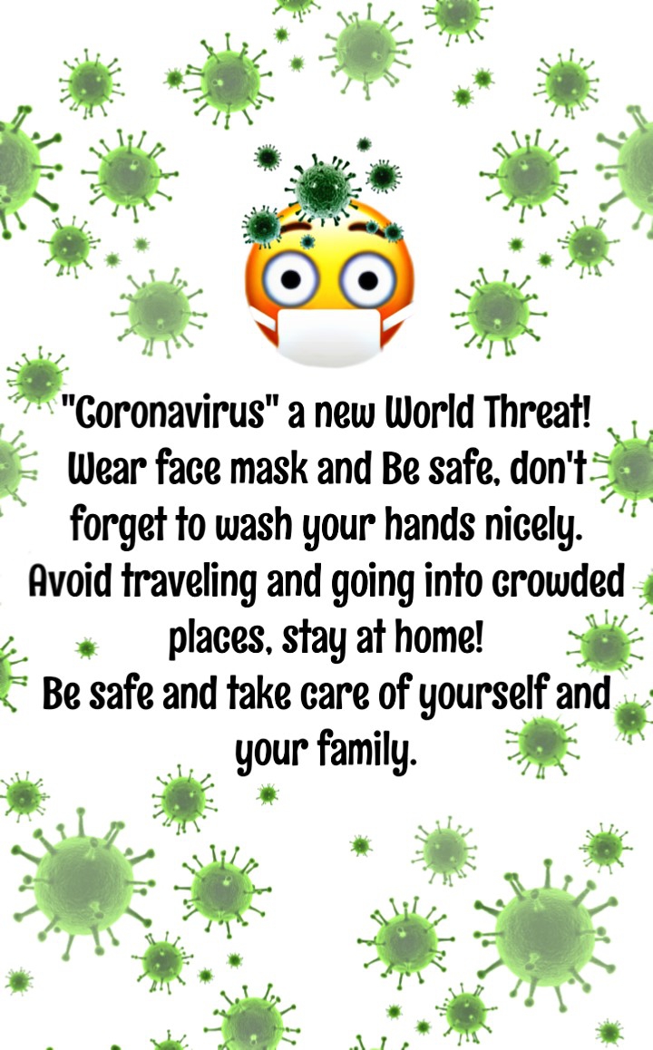 Be Safe and take care of yourself (•̀ᴗ•́)و ̑̑(•̀ᴗ•́)و ̑̑