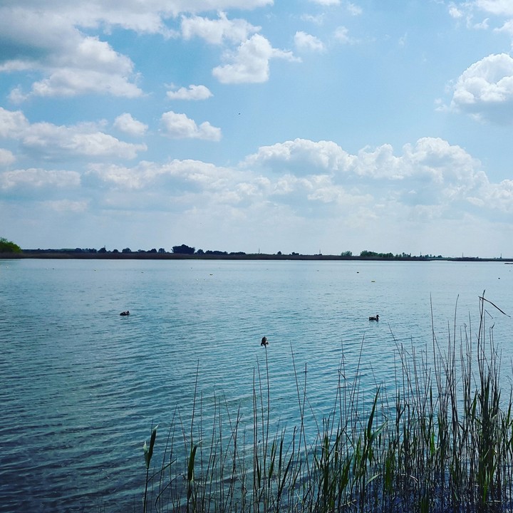 Lake and clouds