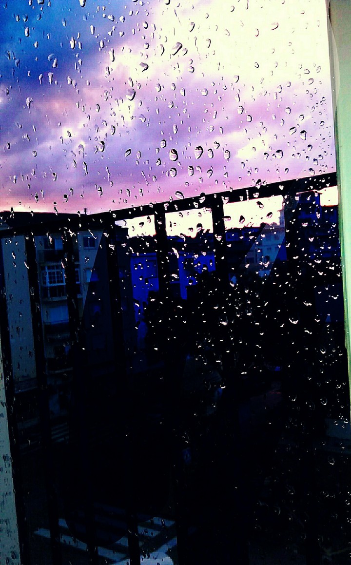 Rain in the window