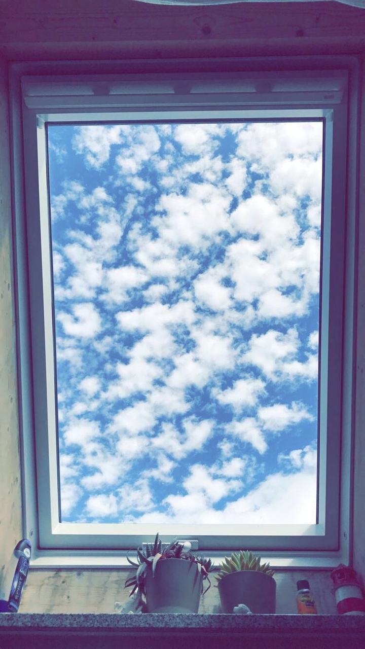 clouds with window