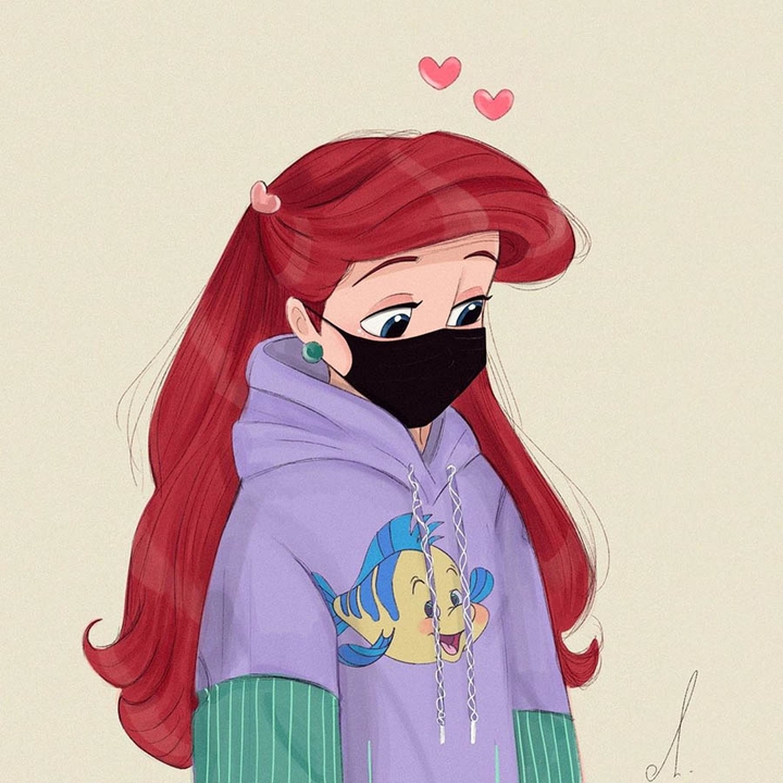 ARIEL WITH MASK