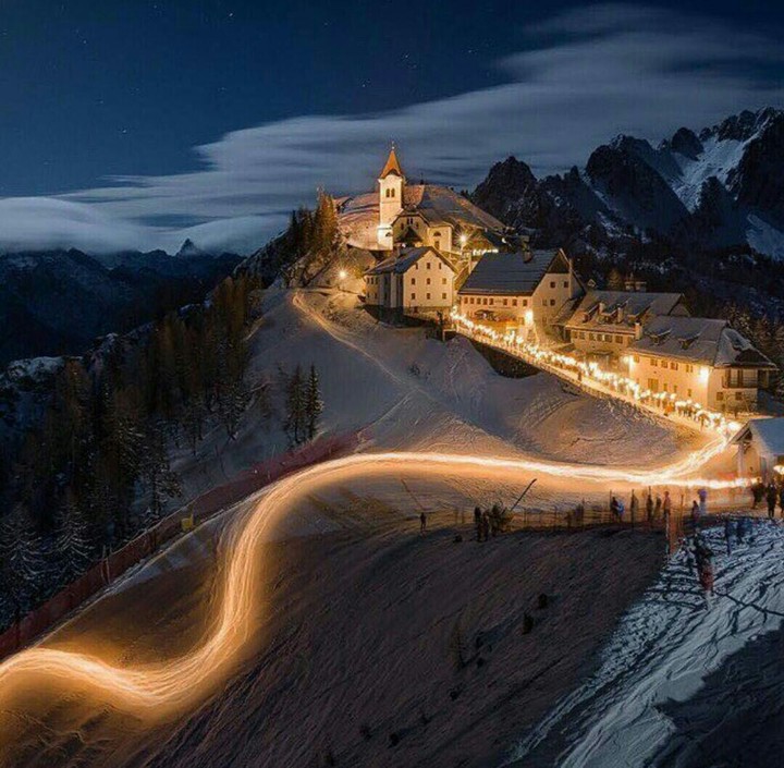 snowy night