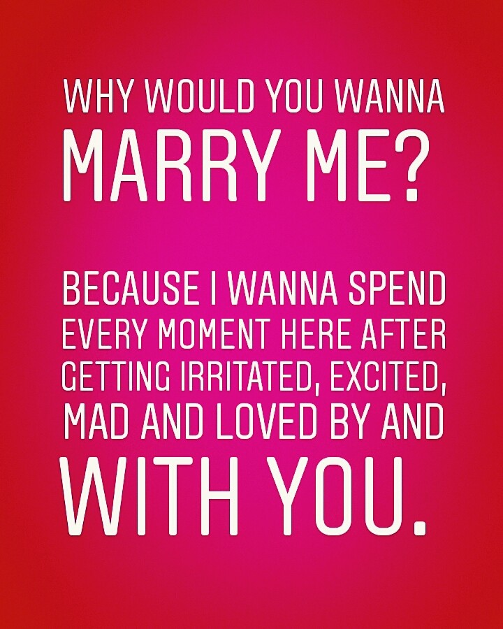 Will you marry me?