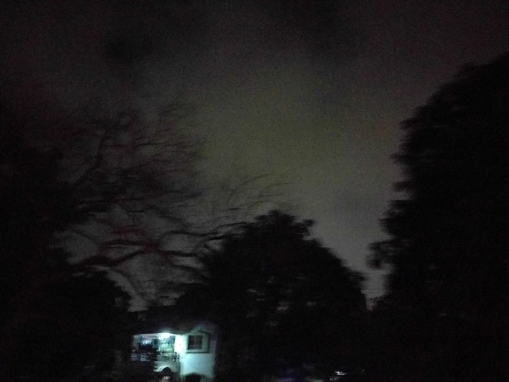 scary rainy night