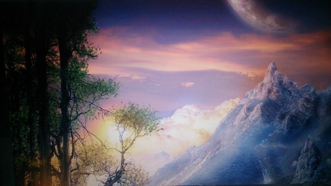 mountain, afterglow wallpapers
