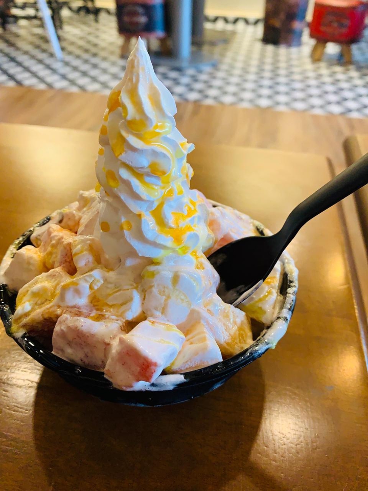 cream building
