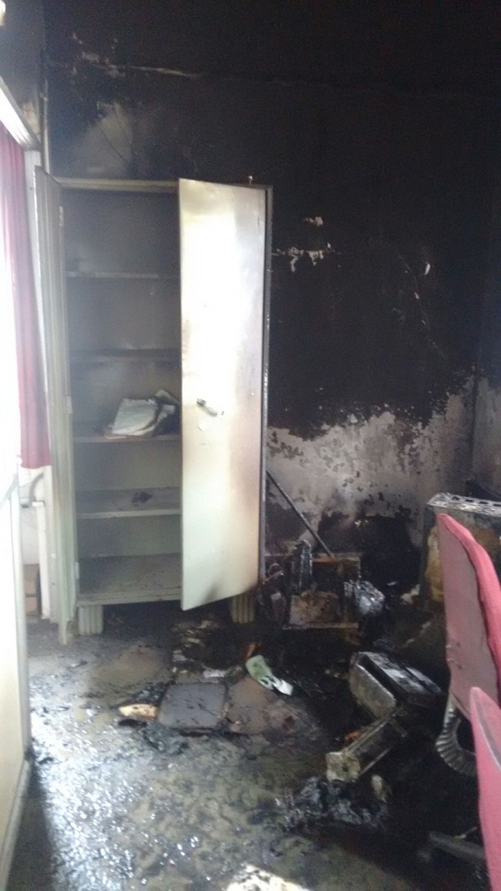 burnt house