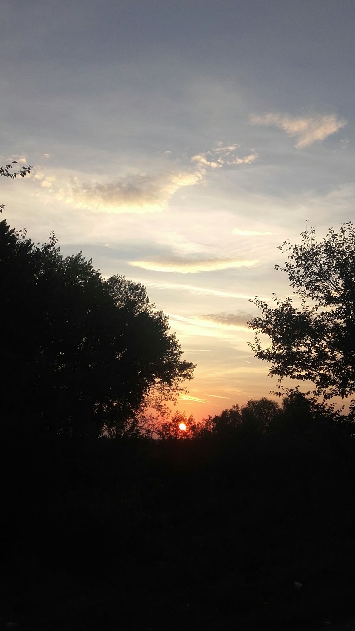 Sunset.