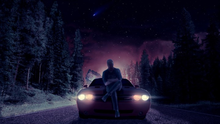 Dodge in night