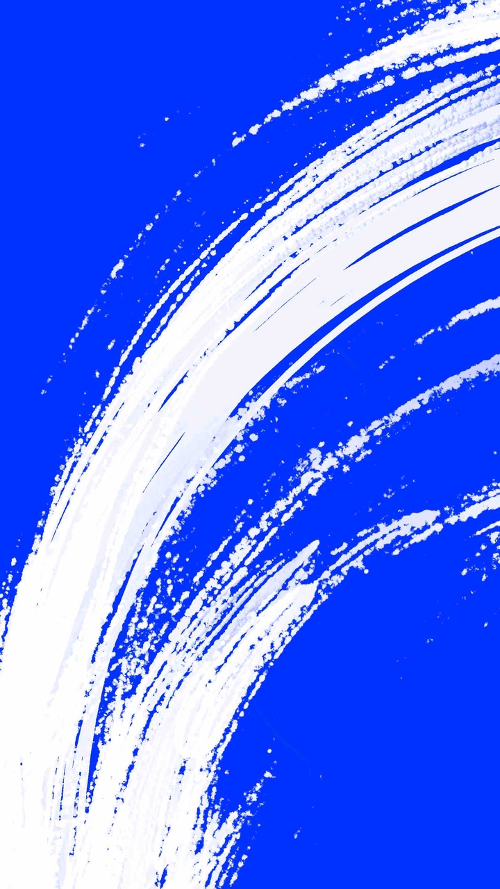 blue and white painting
