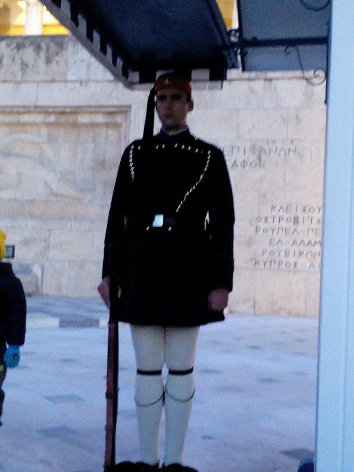 soldier in the parliament