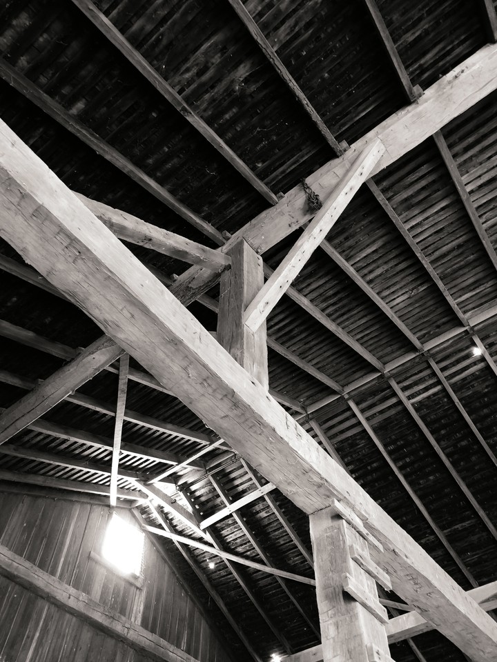 Hand Hewn Barn Beams