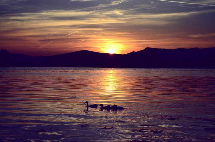 when the sun is setting down