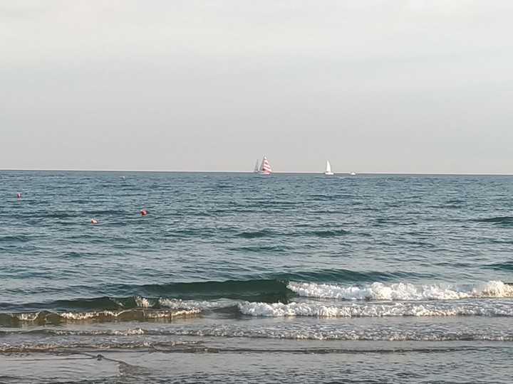 sailing away..