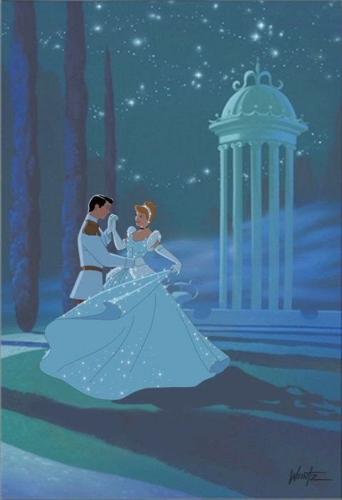 Cinderella walzing with the Prince