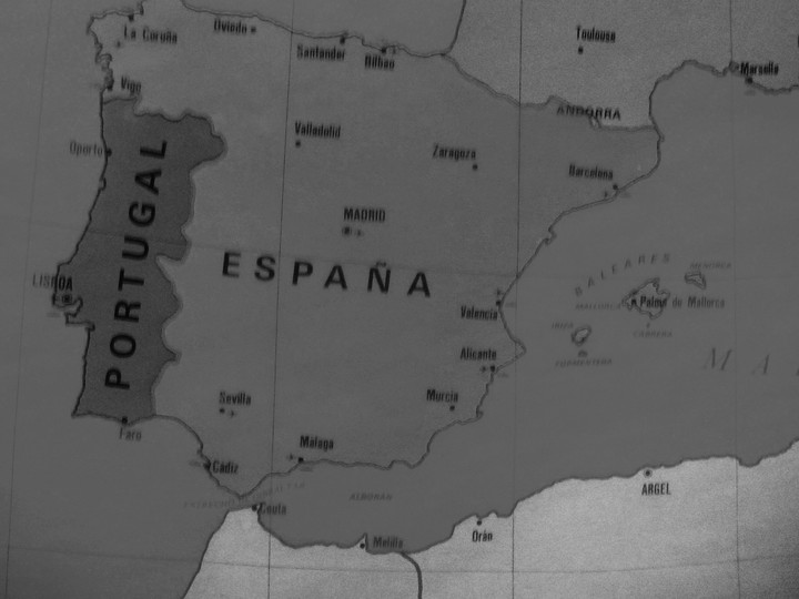 viejo mapa de España