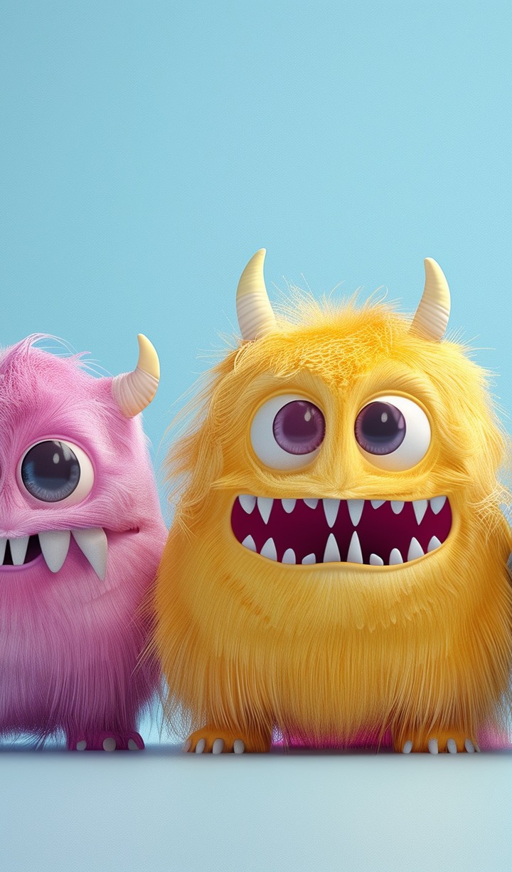 Cute monster halloween