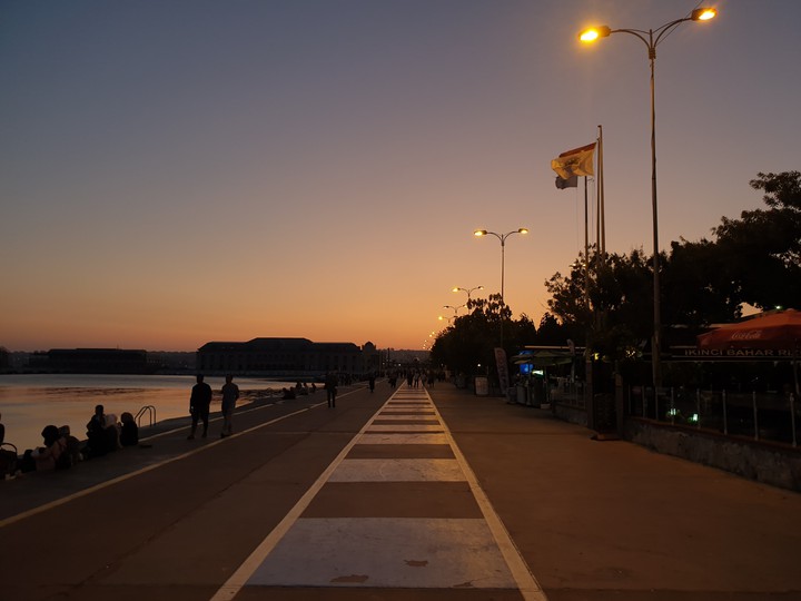 Road at sunset