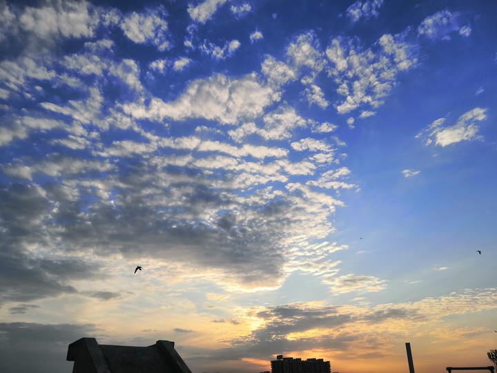 Captured the colours of sky