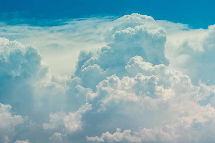 fluffy clouds