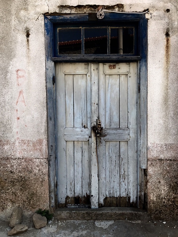 old wooden door
