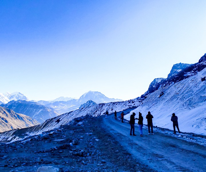snow-capped mountain