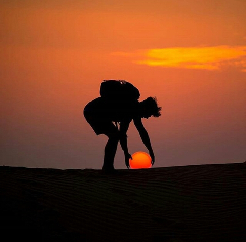 tapety silhouette, sunrise