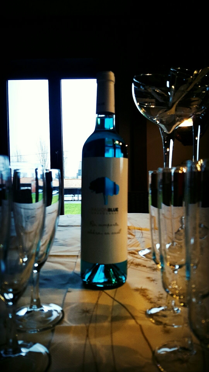 blue wine