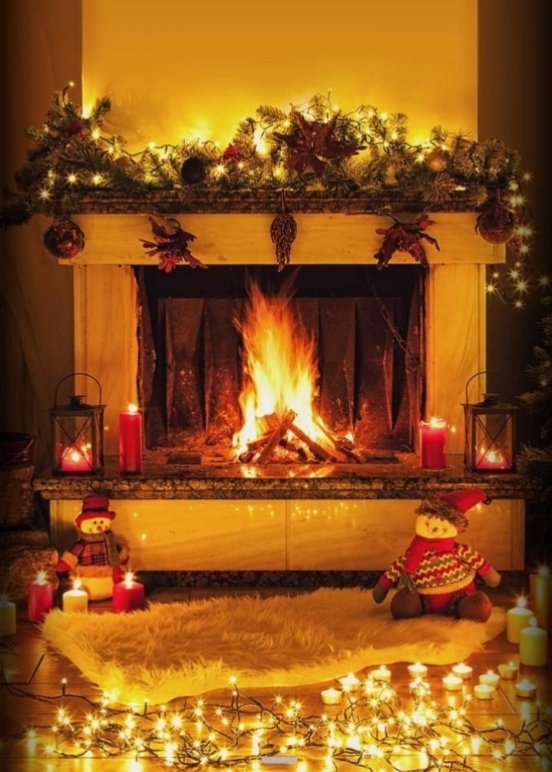 Cozy by the fireplace