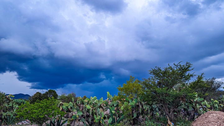 Rain arriving