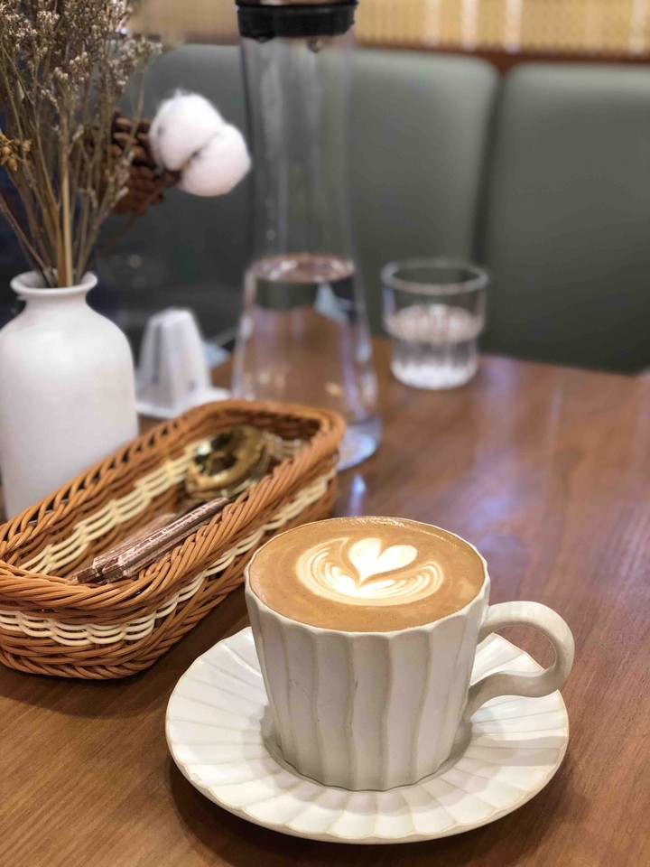 relaxing with coffee