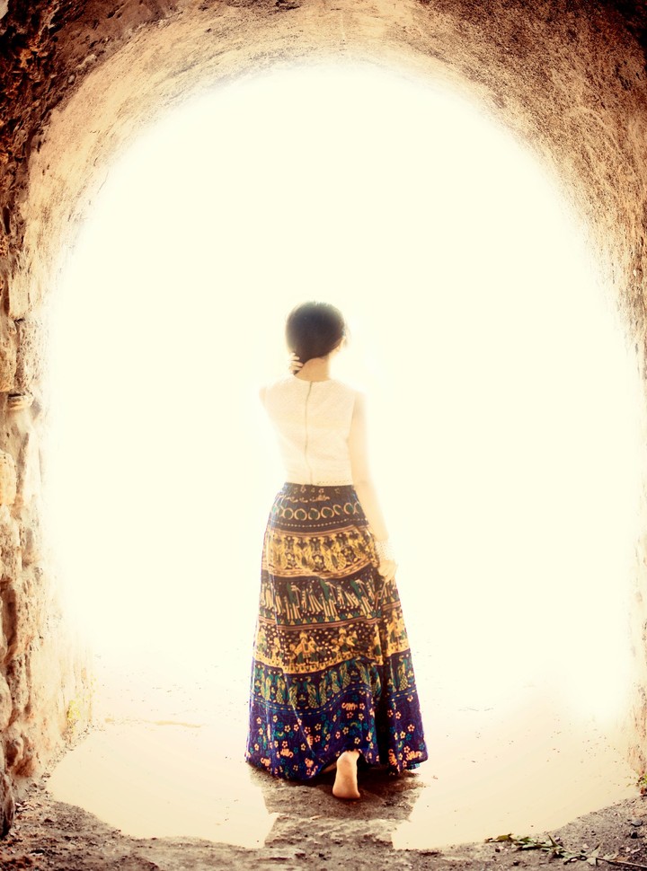 A walk towards the light.