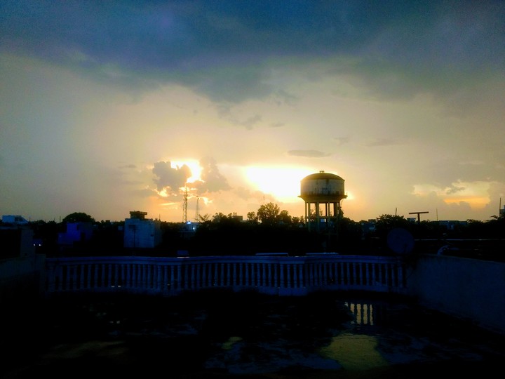 city sunset