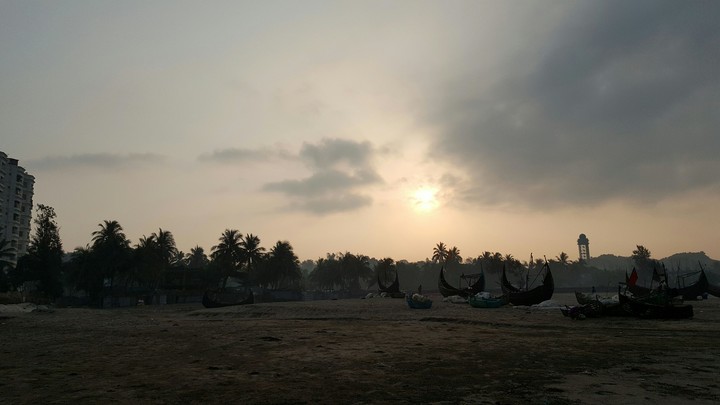 Sun rising 