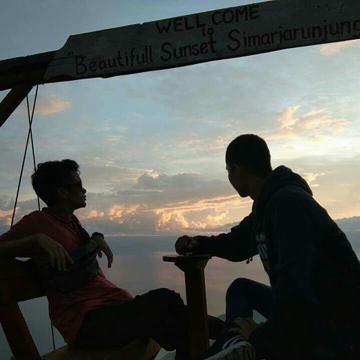 sunset in indonesia