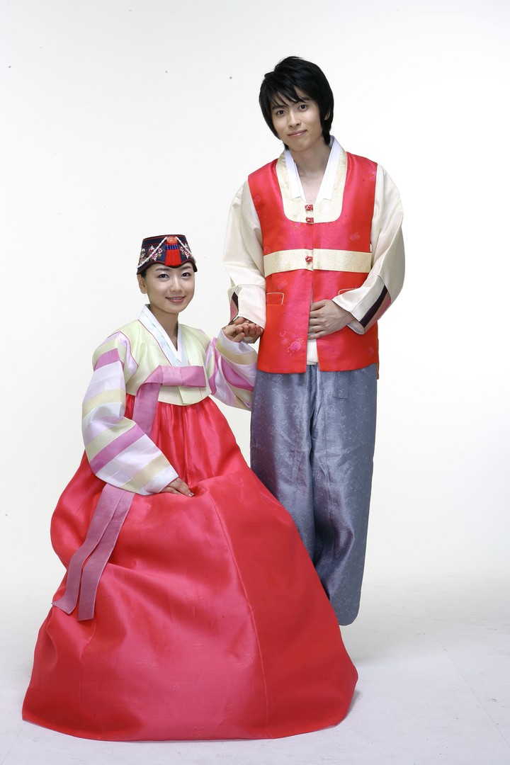Couple in Korean Dress