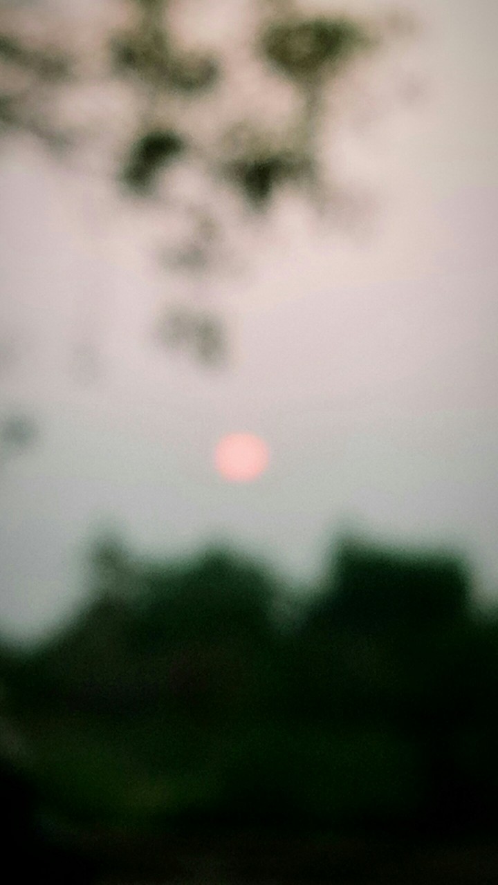 rising sun blur photo