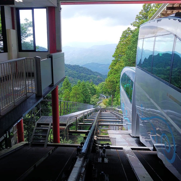 ケーブルカーの景色