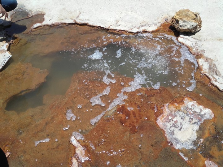 Ojo de agua en el Salar