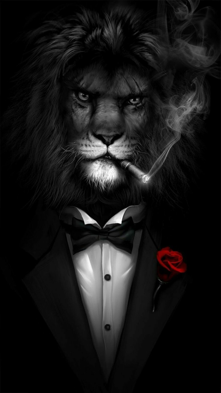 Smoking lion