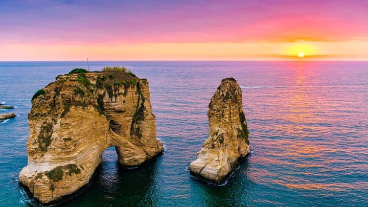 Lebanon, Beirut, Rosh Rock