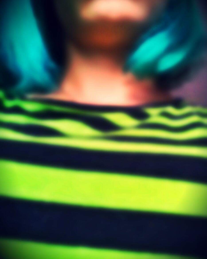 Crazy green hair