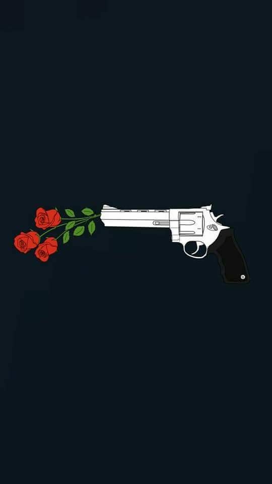 rose gun .. just for you ⚘