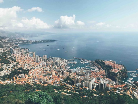 monaco from sky