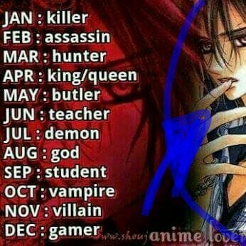 Im a demon and you?
