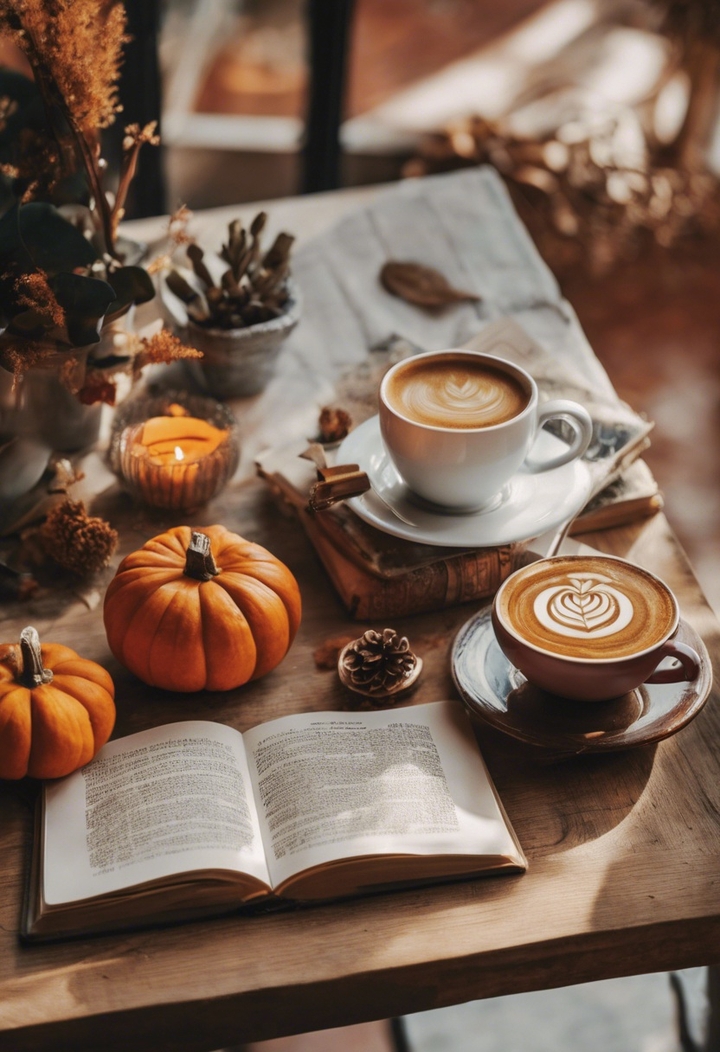 COFFEE, BOOKS and PUMPKINS