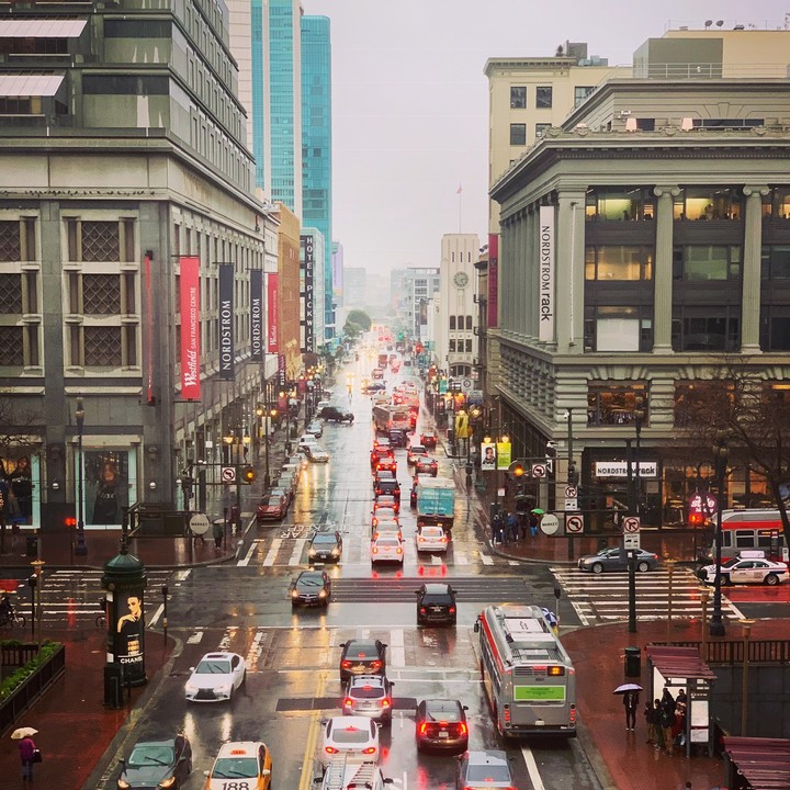 Rain at Market Street