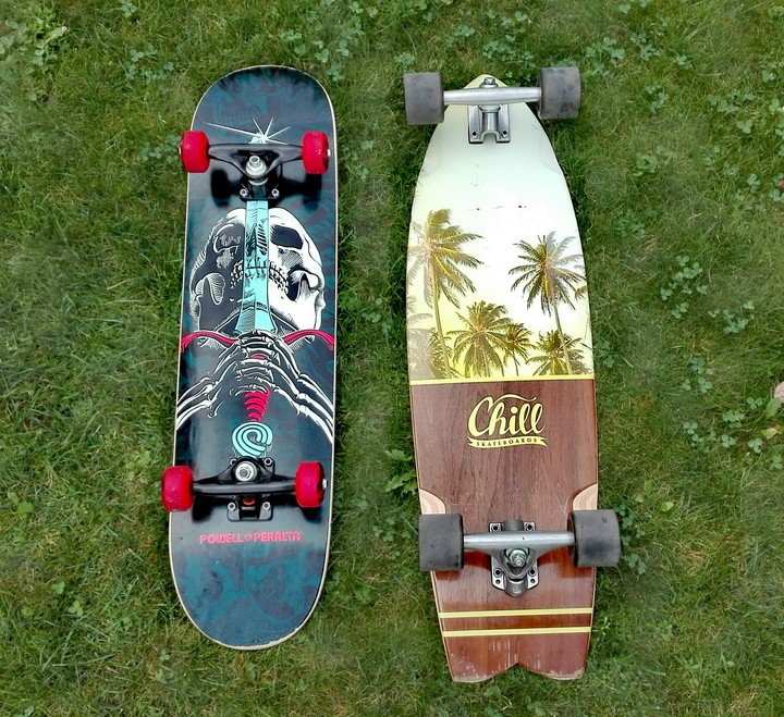 skateboards