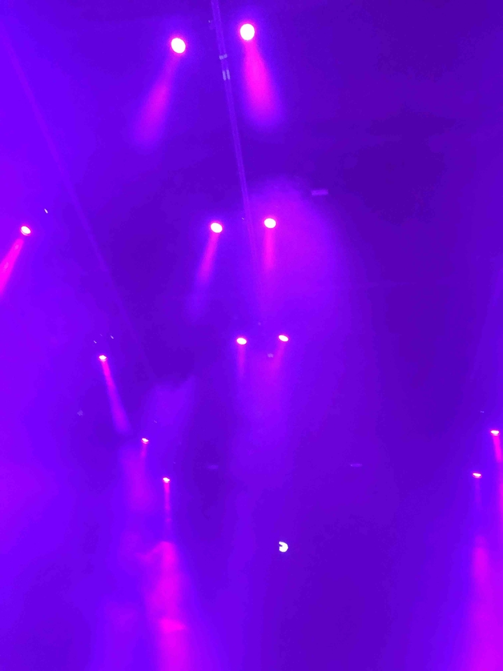 purple light with fog